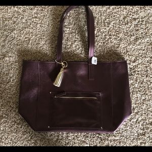Brand new burgundy tote